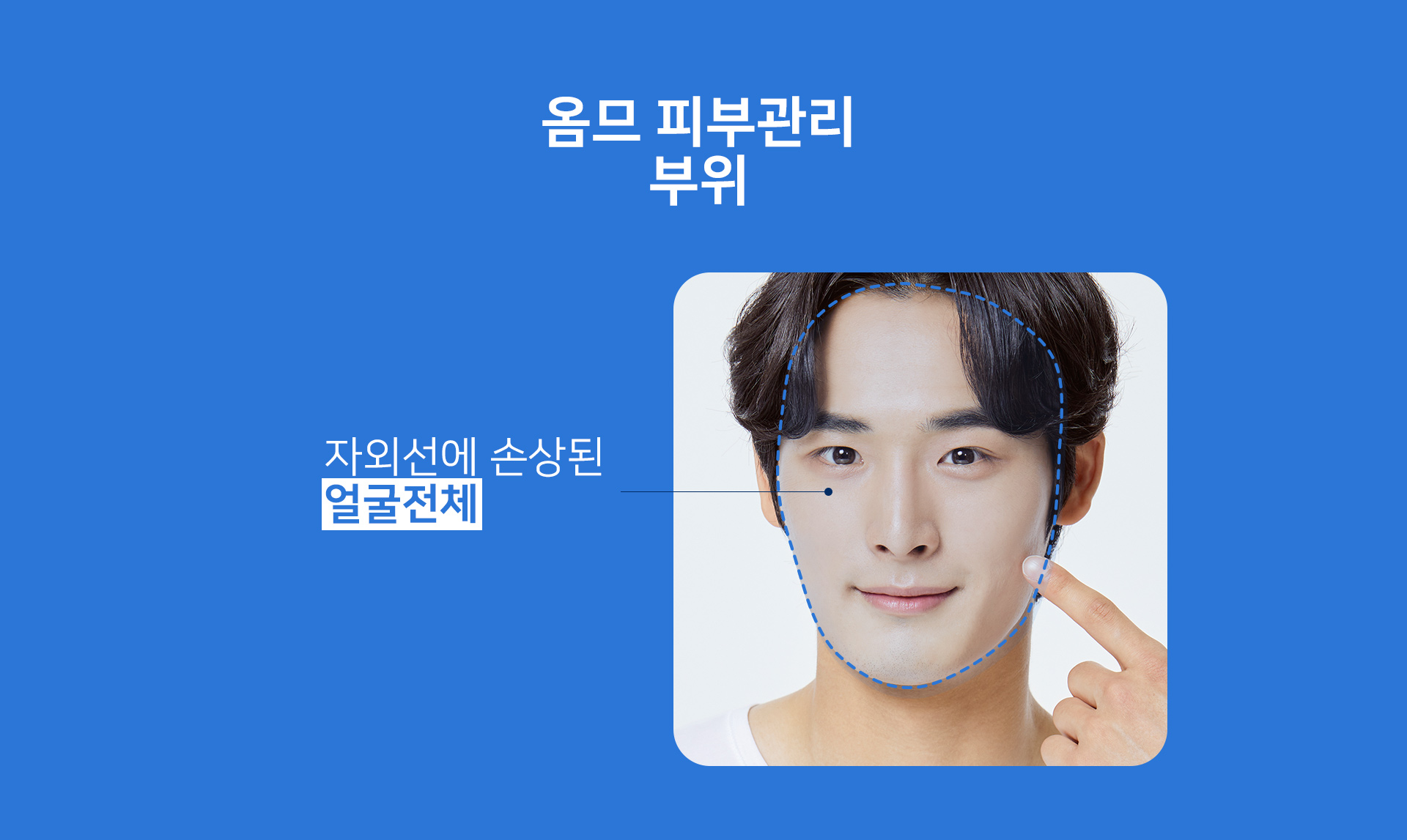 옴므 피부관리 부위 